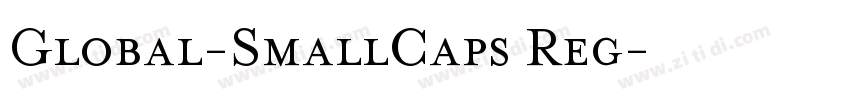 Global-SmallCaps Reg字体转换